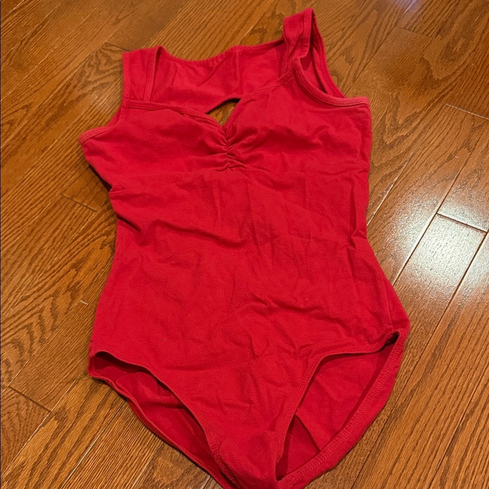 Vibrant Red Kids Bodysuit